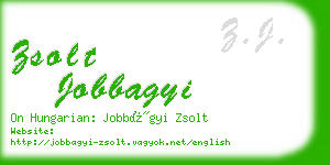 zsolt jobbagyi business card